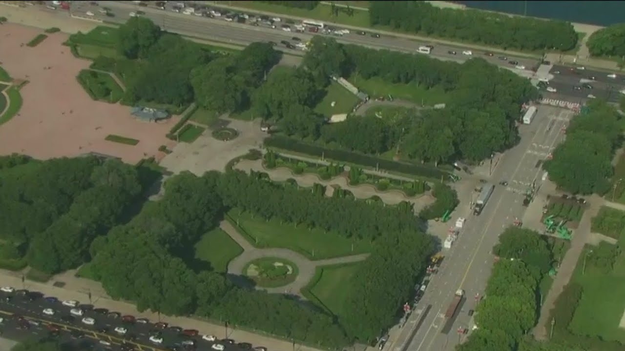 Streets shut down ahead of Lollapalooza