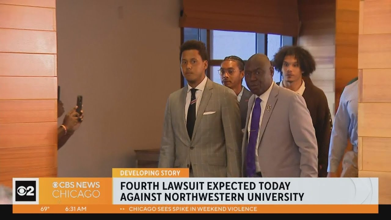 Streaming Live CBS 2 News: Fourth lawsuit against Northwestern today in hazing investigation