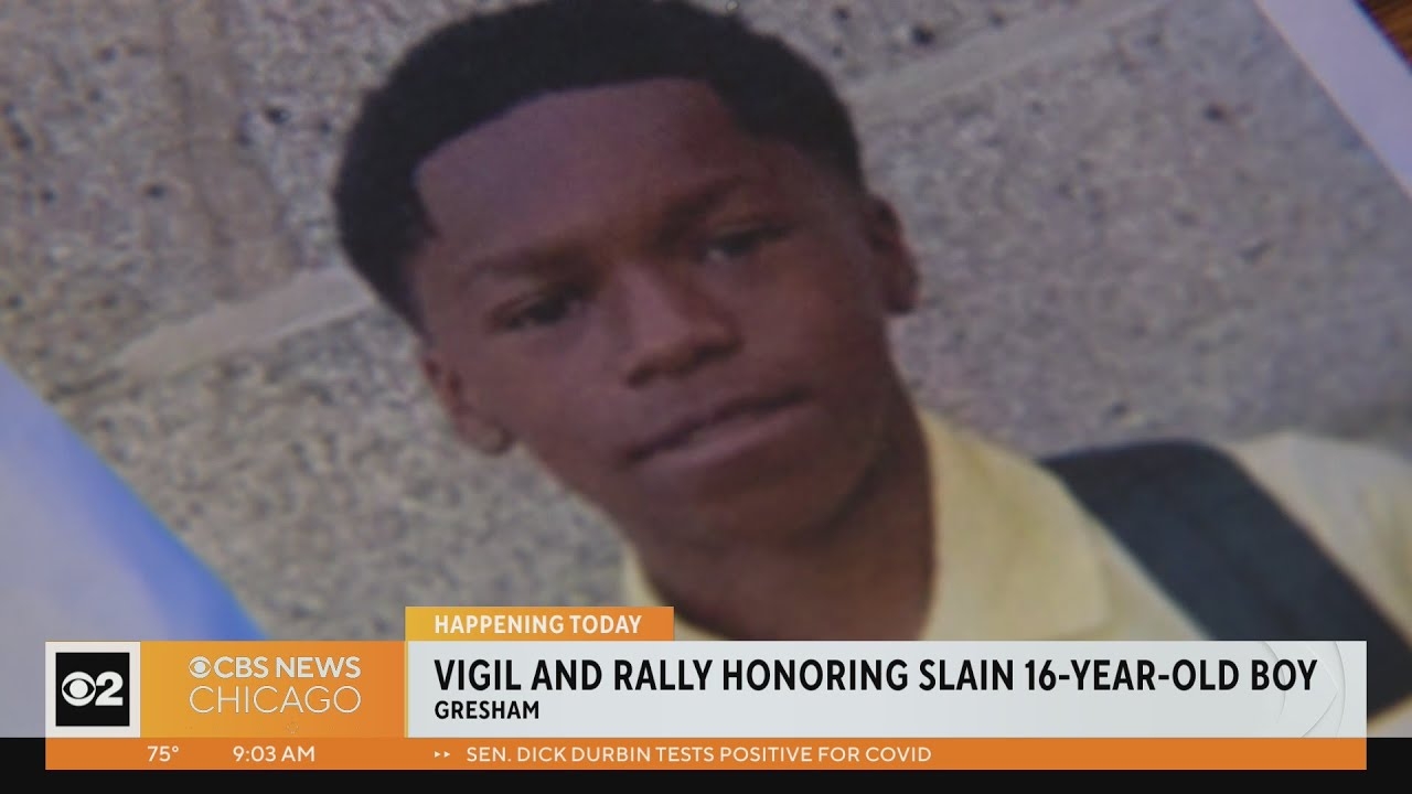 Vigil and rally honoring slain 16-year-old boy