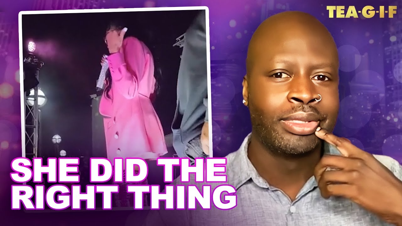 Monica Jumps Off Stage To Defend Woman At Concert | TEA G-I-F