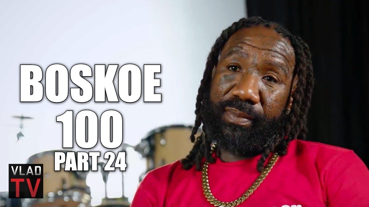 Boskoe100 on Challenging Crip Mac to a Boxing Match, Explains Their Beef (Part 24)
