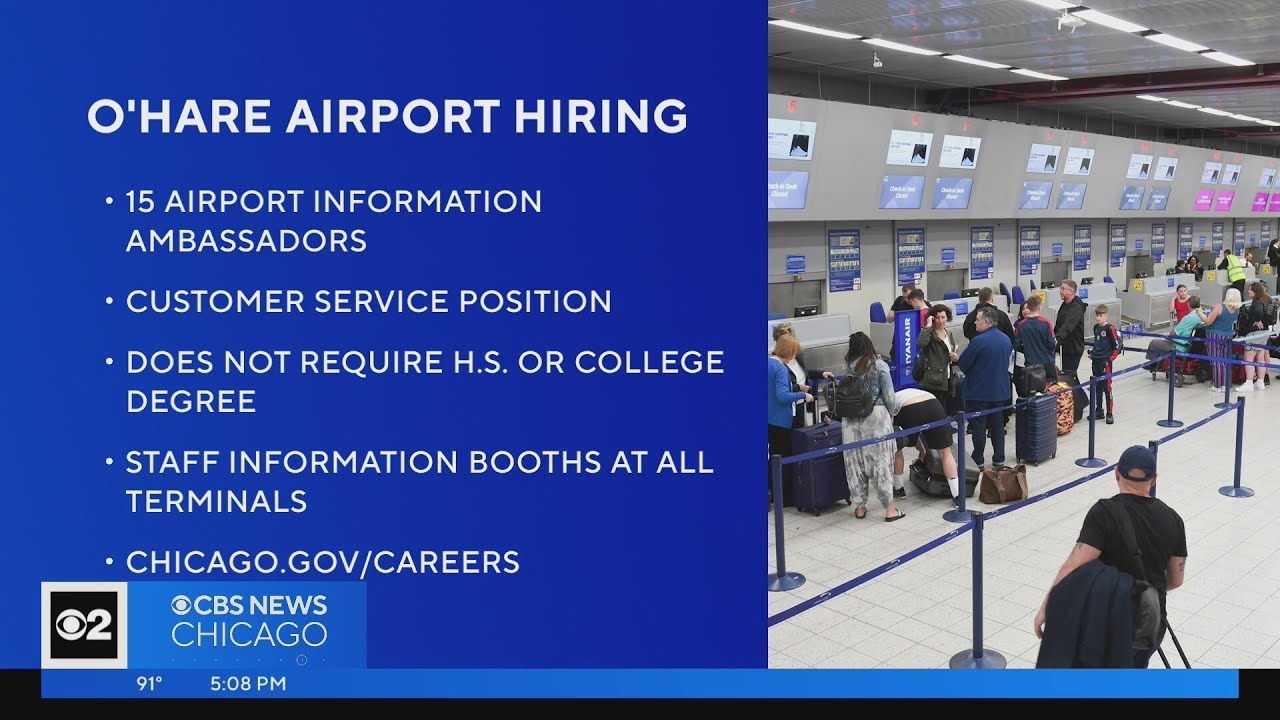 City hiring 15 airport information ambassadors for O'Hare