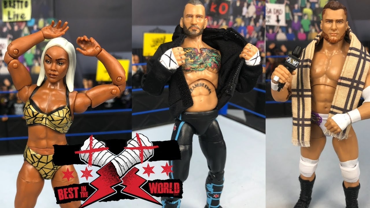 AEW Unmatched series 4 CM PUNK MJF and Jade Cargill Figure Review