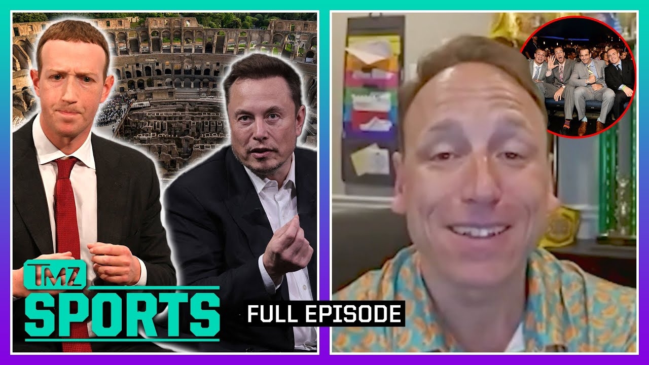 Joey Chestnut Challenges Gronk Bros & Devon Allen Fastest in NFL | TMZ Sports Full Ep - 6/30/23