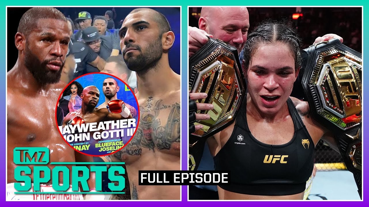 Chaos at Mayweather & Gotti Fight, Julianna Pea Calls Nunes 'Coward' | TMZ Sports Full Ep - 6/12/23