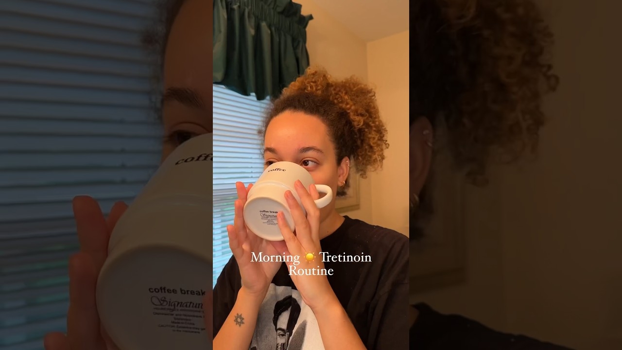 Morning  Tretinoin Routine | #skincareroutine #grwm #shorts #torylanez