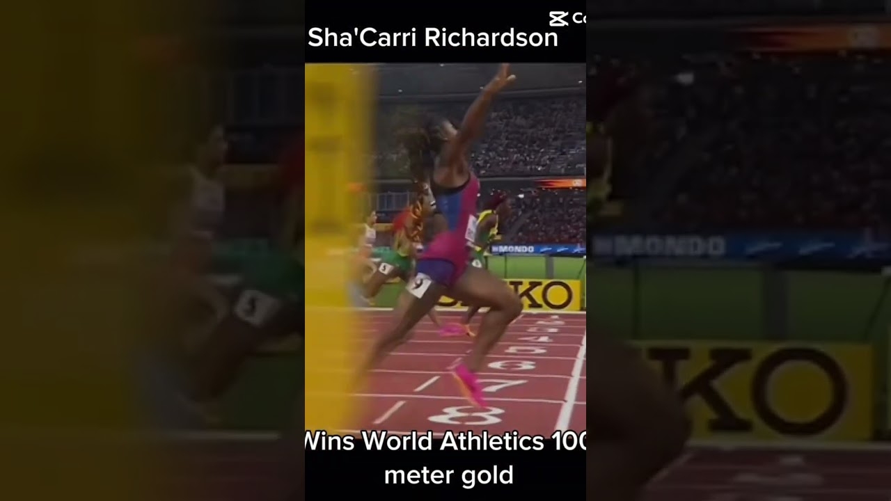 Sha'Carri Richardson makes history, wins World Athletics 100 meter gold #usa #sports #trackandfield