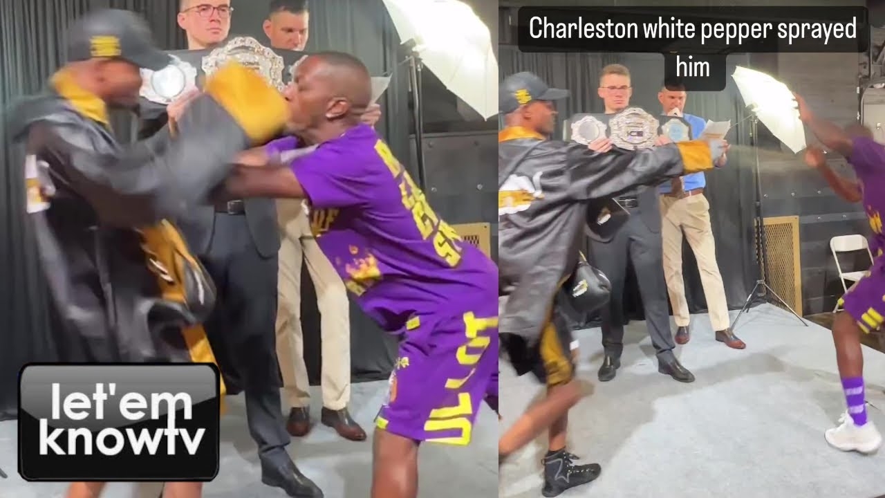 Charleston White Pepper Sprayed His Boxing Opponent During FaceOff
