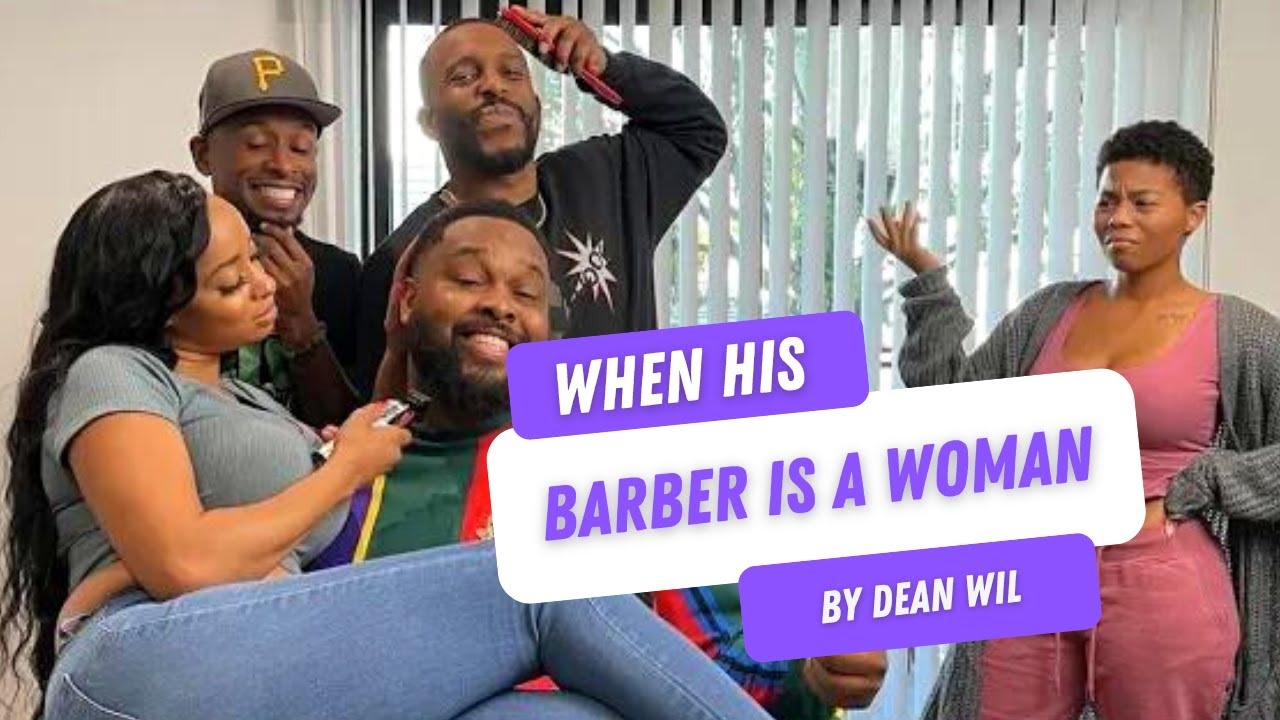 WHEN YOUR BARBER IS A WOMAN!  @JaeTheFade @deanwil