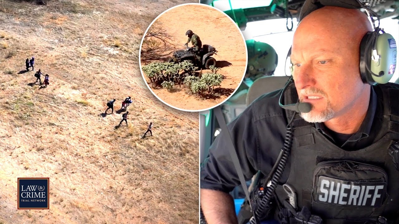 Airborne Deputies Track Down Human Smugglers, Illegal Immigrants Crossing Border into Arizona