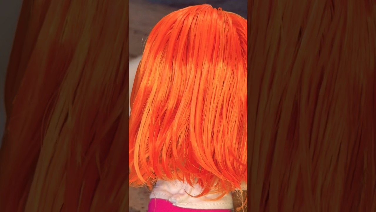 trying hair inspired by ice spice  #shorts#trending#icespice#hair#barbie#dolls#rainbowhigh