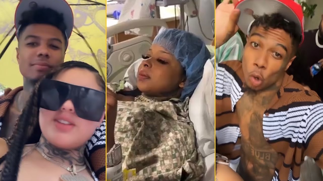 Blueface Celebrates The Birth Of His Baby Boy In Miami Club With His Girlfriend & Floyd Mayweather