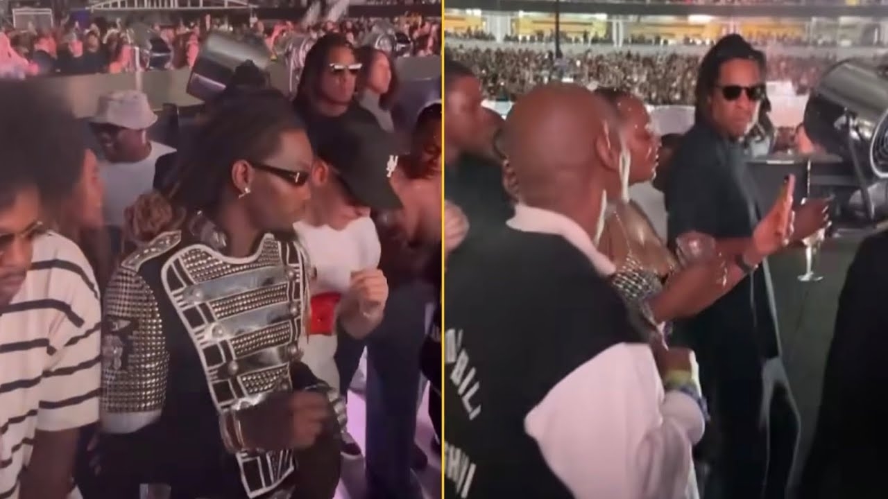 Jay Z And Offset Dancing On Beyonces Song At Her Renaissance Show We Love You Queen