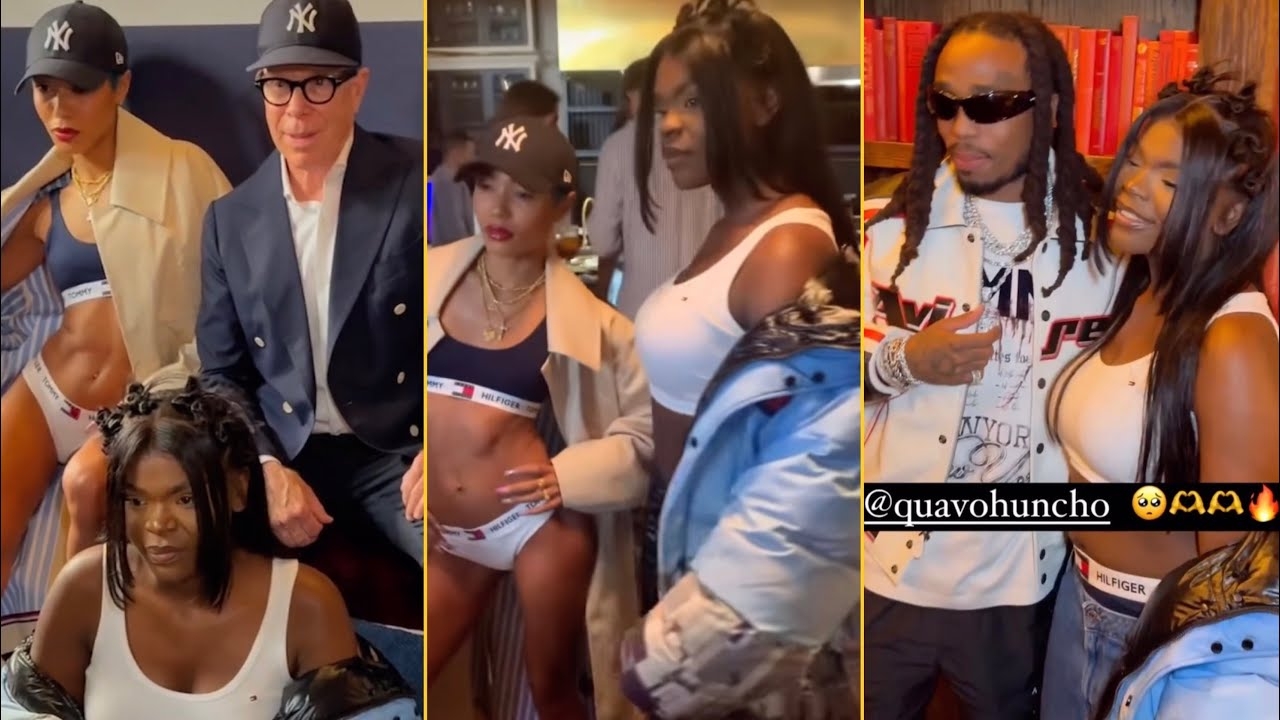 Quavo, Coi Leray, Diddy And Scar Lip Reunited At Tommy Hilfiger Fashion Show In NYC