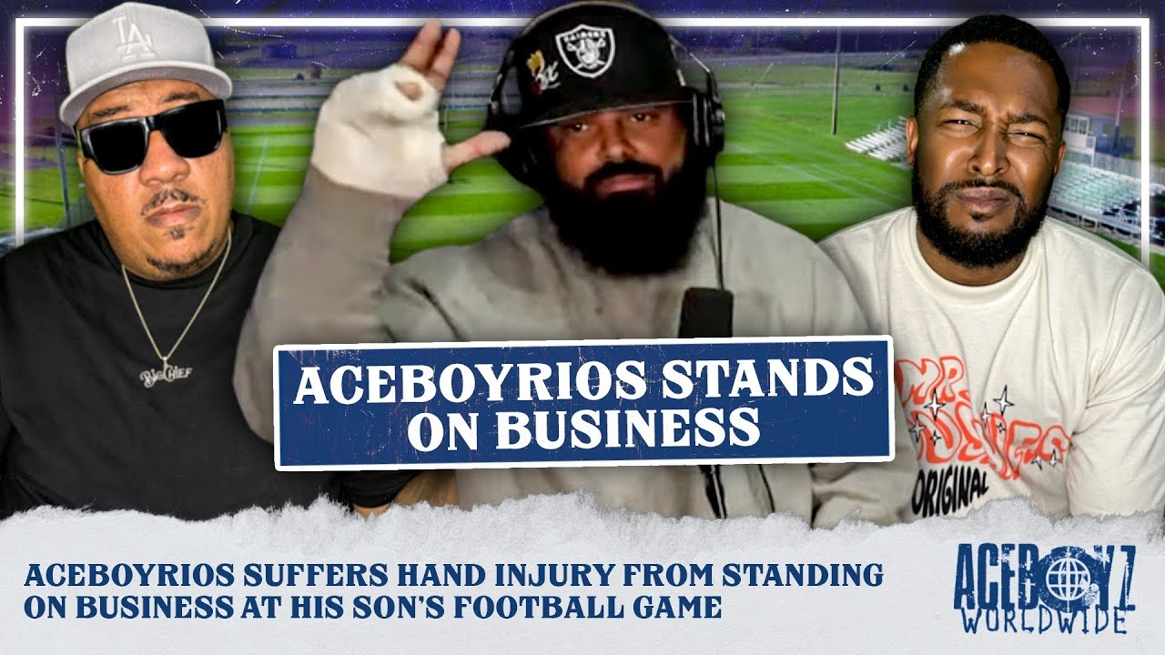 AceBoyRios Suffers Hand Injury From Standing On Business At His Sons Football Game