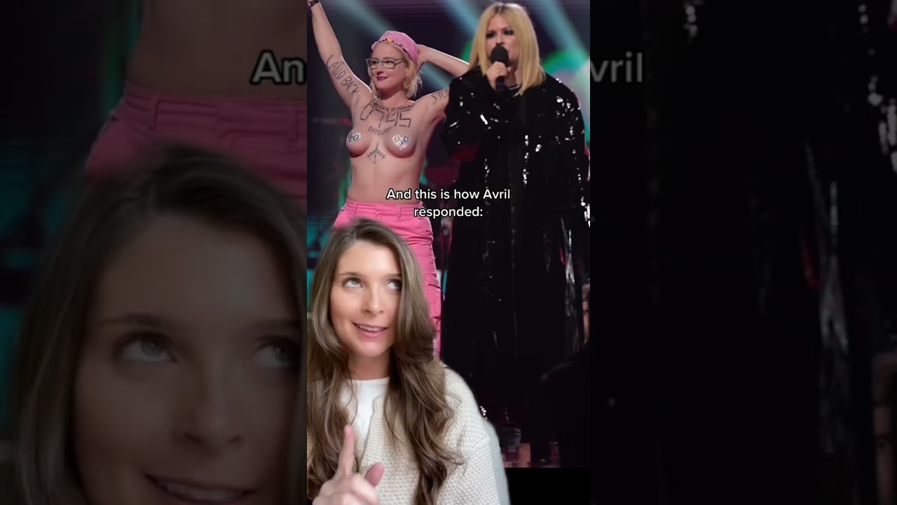 Avril Lavigne has no patience for topless Juno Awards protester #shorts