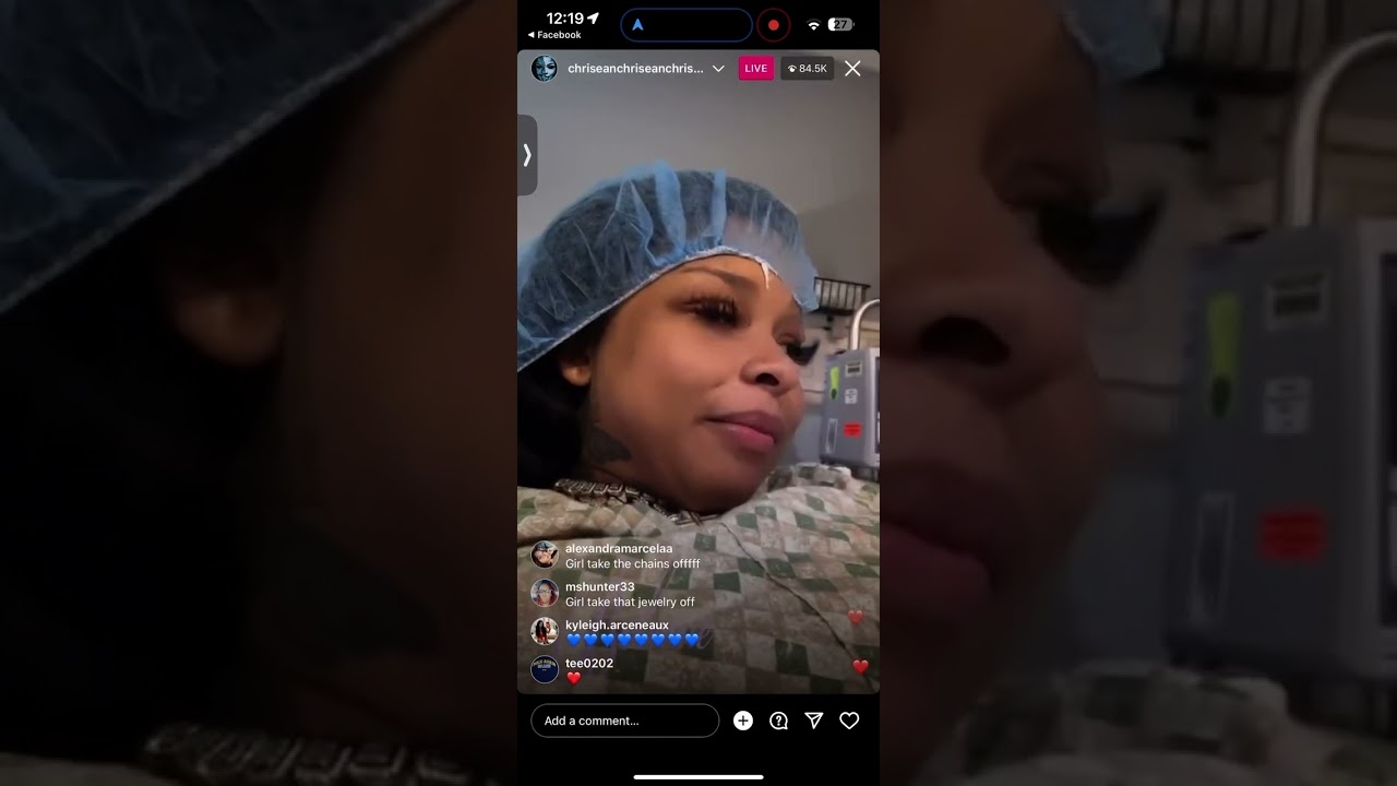 Chrisean rock having her baby on live PART1