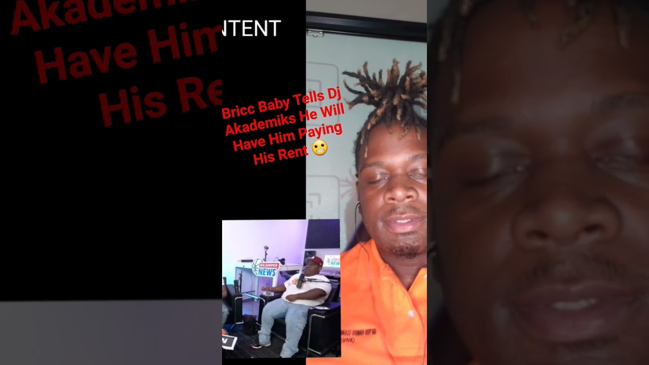 Bricc Baby Tell Akademiks He Will Have Him Payin His Rent  #djakademiks #hiphop #finesse