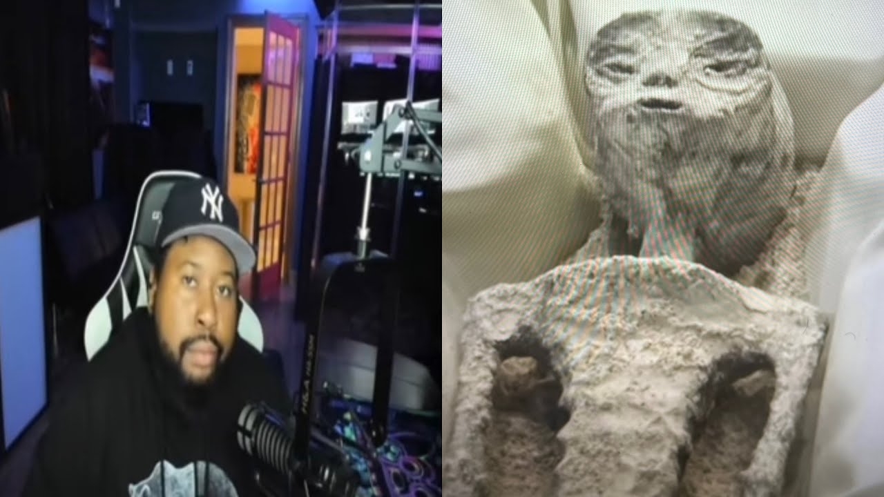 Real or Fake? DJ Akademiks reacts to Mexican Govt press conference showing alleged Alien bodies!