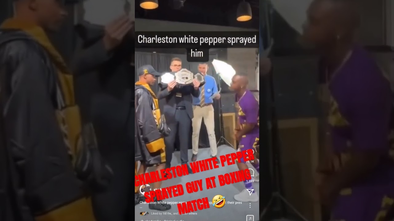 Charleston White Pepper Sprayed Guy Before Boxing Match!  #hiphop #americanrapper #finesse #comedy