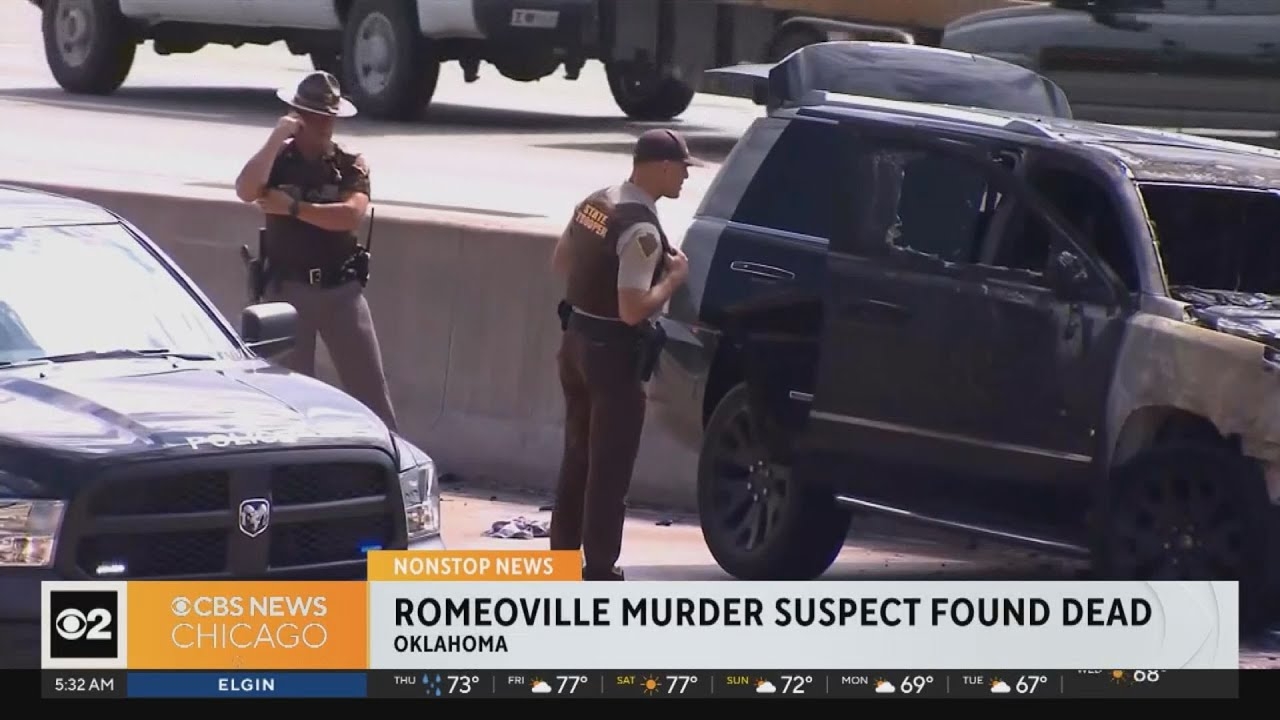 CBS 2 News: 2 persons of interest in Romeoville quadruple murder dead after fiery crash in Oklahoma