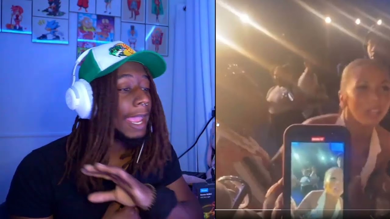 Brittany Renner poured a bottle of water in a mans face