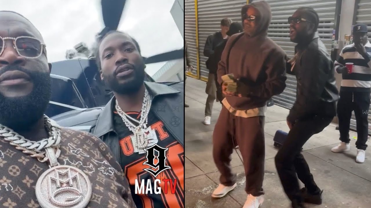 Rick Ross & Meek Mill Travel To The Trenches Of Harlem & Jim Jones Pulls Up For Shaq & Kobe Project!