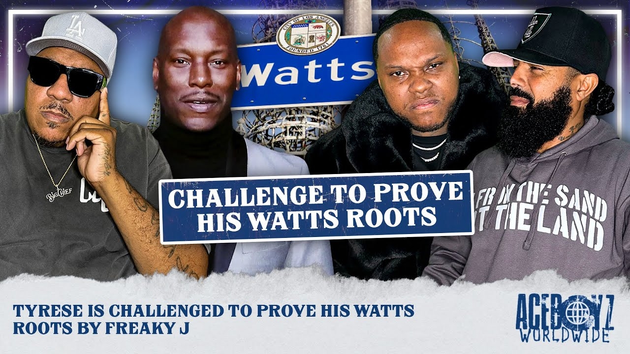 Tyrese Is Challenged to Prove His Watts Roots by Freaky J