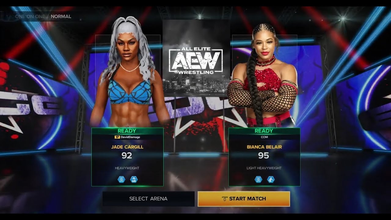 WWE 2K23 Jade Cargill Vs Bianca Bel Air Full Match Gameplay (Roleplay)