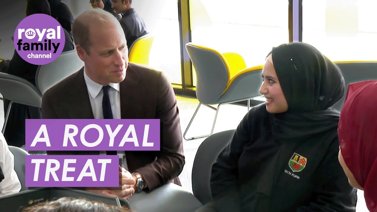 Back to School for Black History Month: Duke and Duchess Meet Excited Cardiff Students.