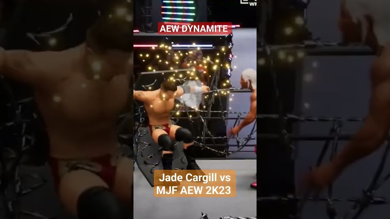 Jade Cargill vs MJF AEW 2K23 All Elite Wrestling ps5 shorts virul video