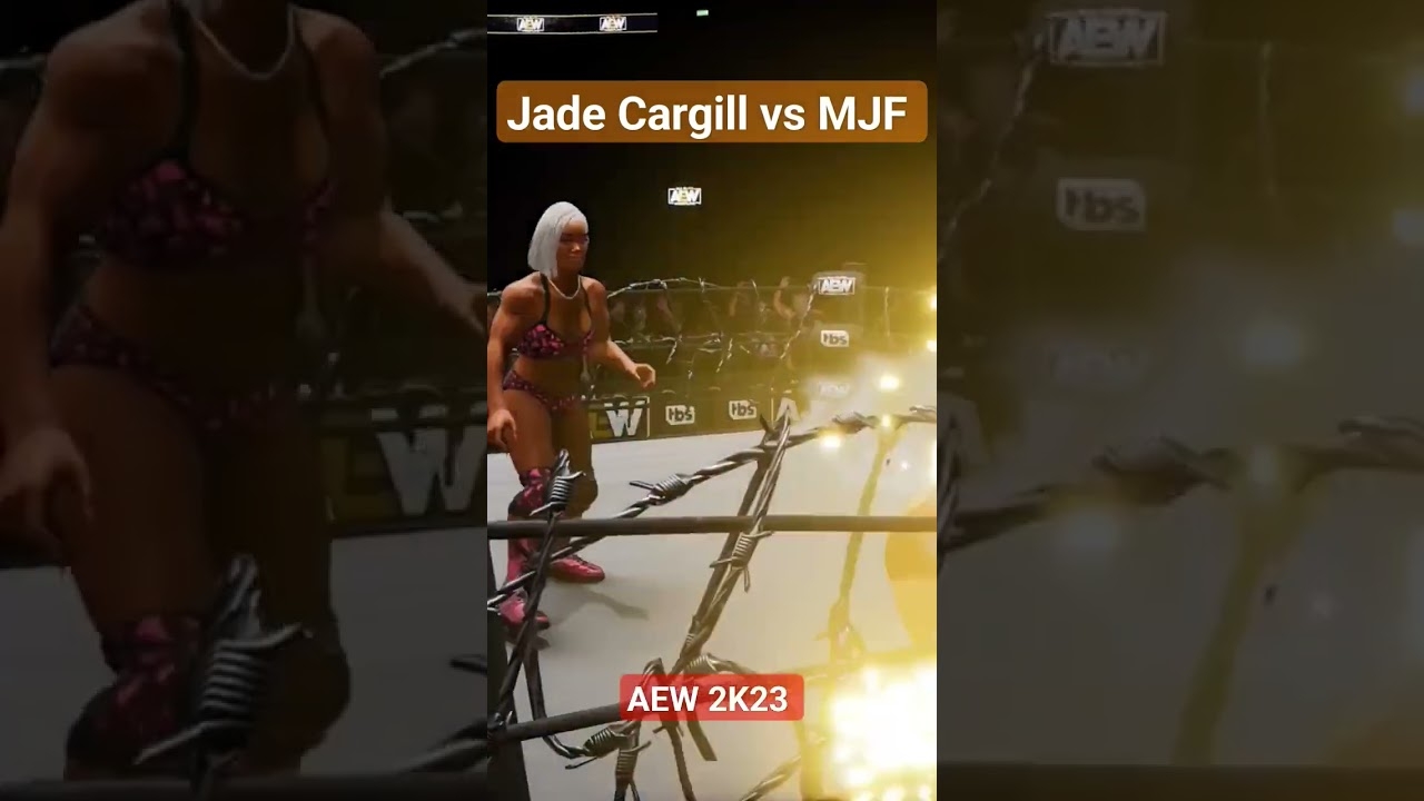 Jade Cargill vs MJF AEW 2K23 All Elite Wrestling ps5 shorts virul video