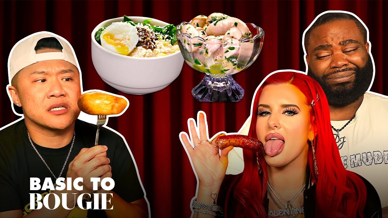 Tim, Darren & Justina Eat BALLS  Basic to Bougie Season 7