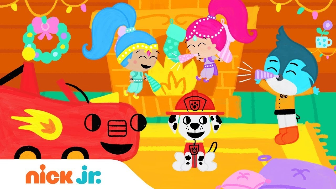 New Years Eve Party Story w/ Shimmer and Shine, Blaze, PAW Patrol & Top Wing | Nick Jr.