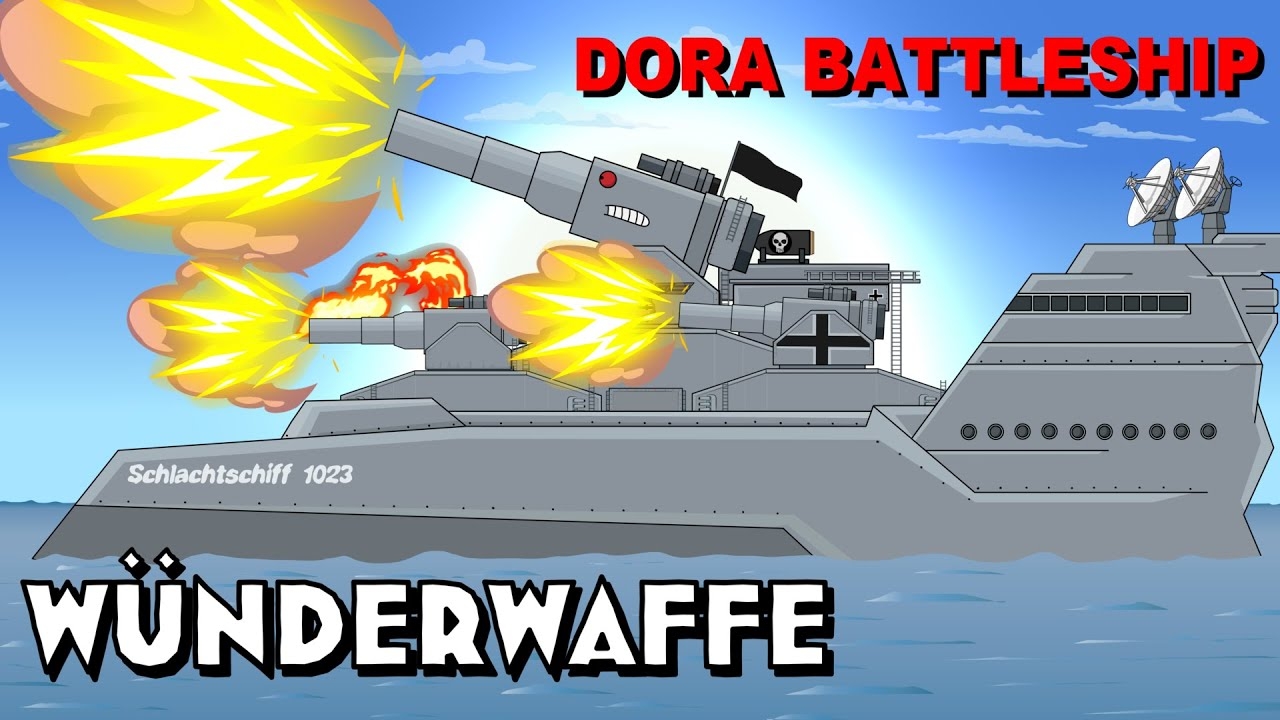 Project WONDERWAFFLE Mega Dora Battleship - Cartoons about tanks