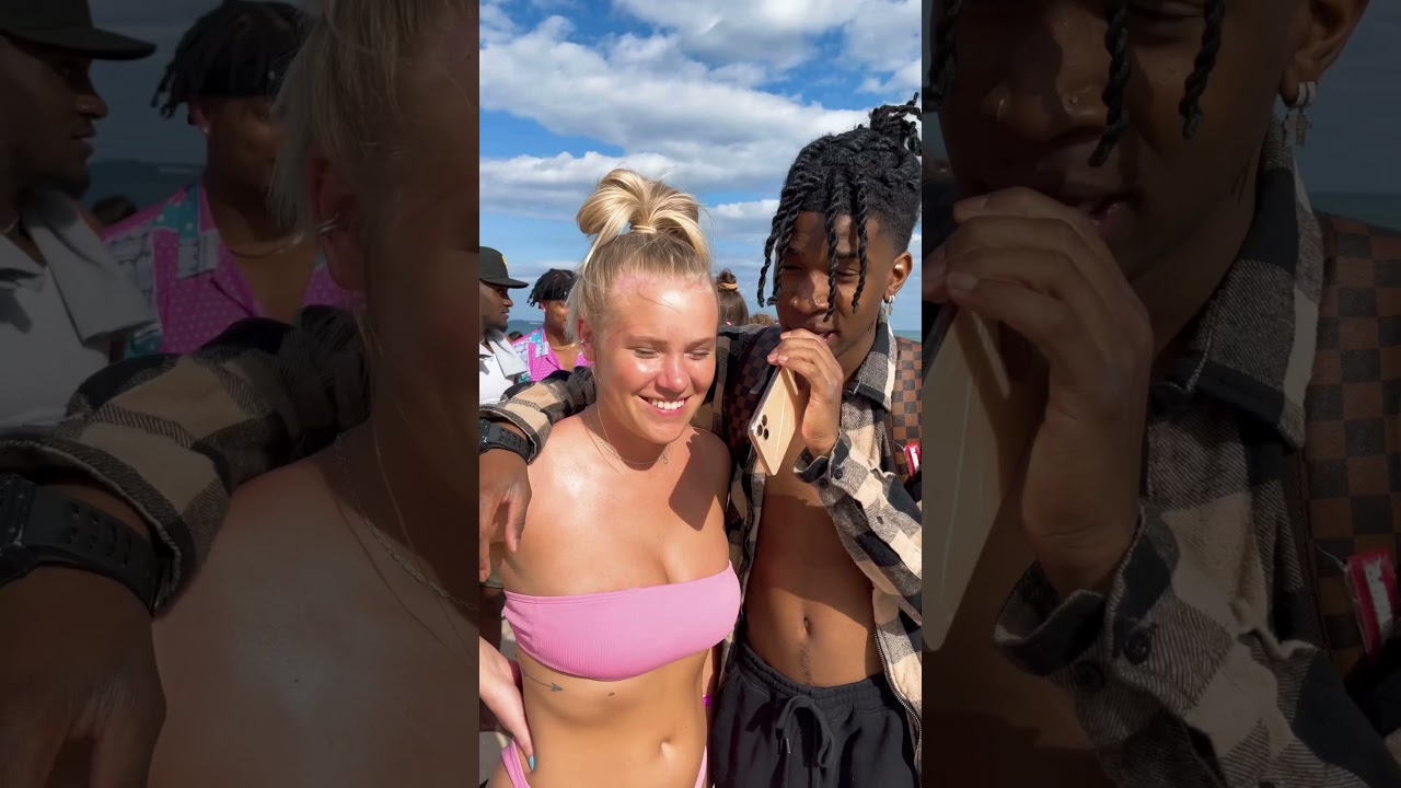 HER FIRST TIME KISSING A BLACK GUY  ( GETS SPICY  ) #shorts