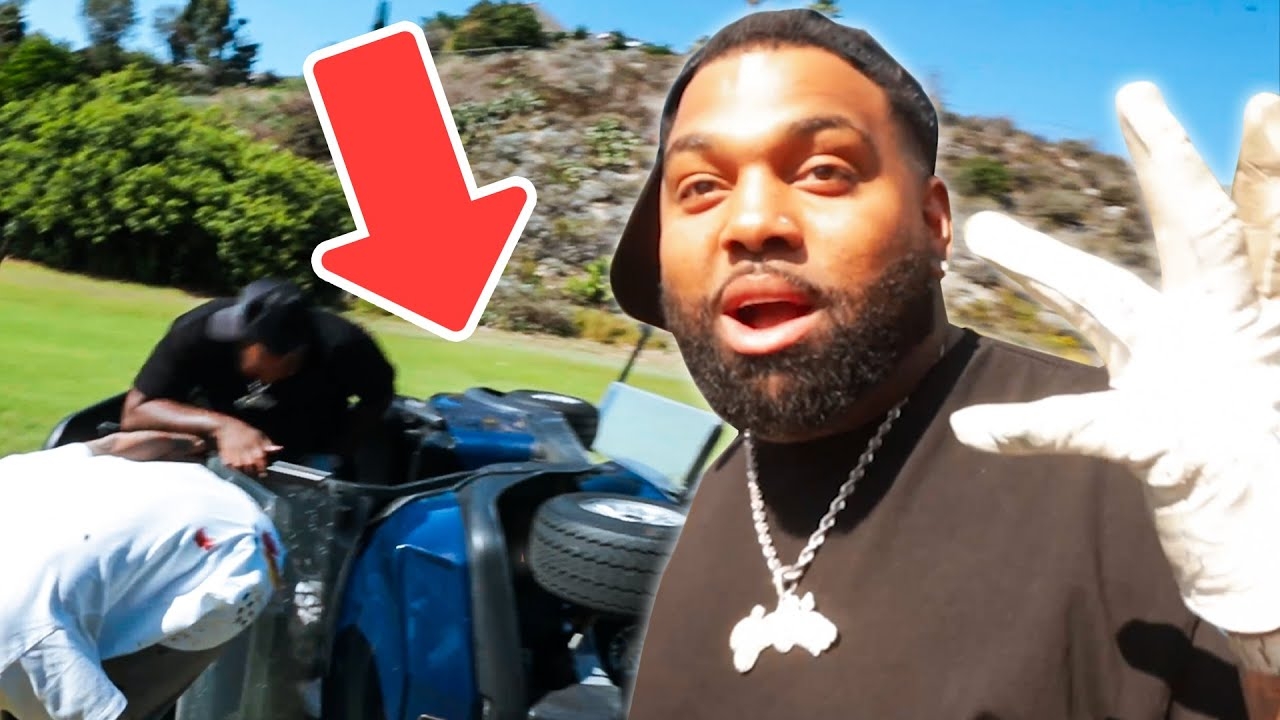 AD Crashes Golf Cart After Taking Mr Mushies
