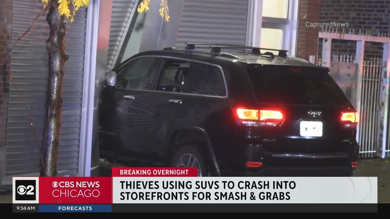 Thieves using SUVs to crash into storefronts for smash & grabs
