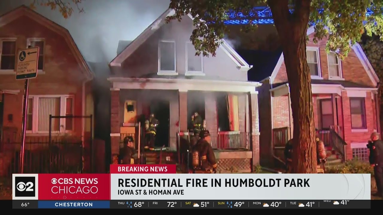 Firefighter injured battling house fire in Chicago