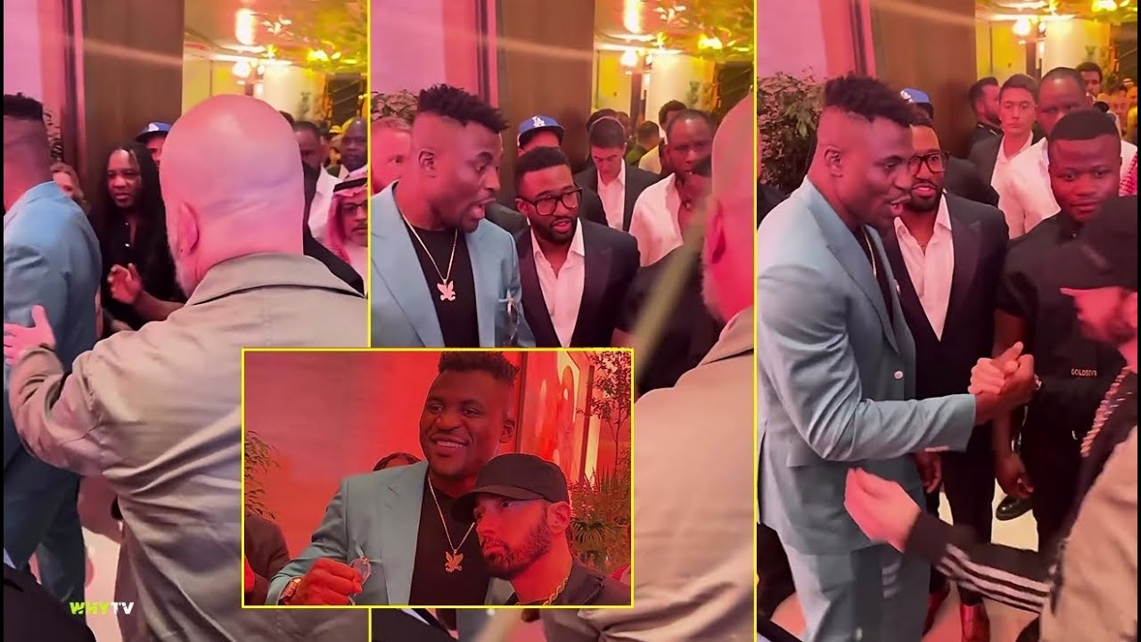 Francis Ngannou Nearly Blanked Eminem After Meeting Him For The First Time In Saudi Arabia