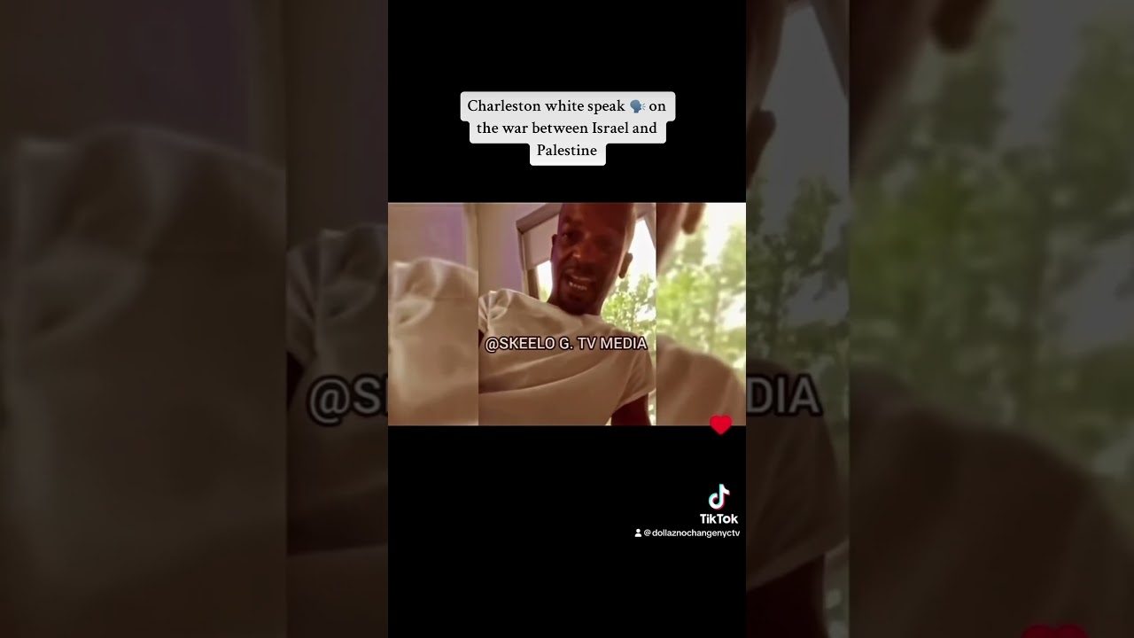 Charleston white speaks  on the war between Israel and Palestine