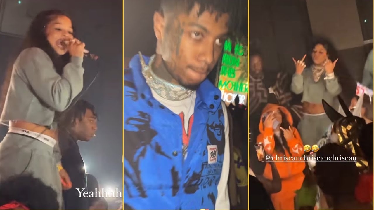 Blueface And Chrisean Rock Spotted On The Same Club Last Night She Performed His Diss Track
