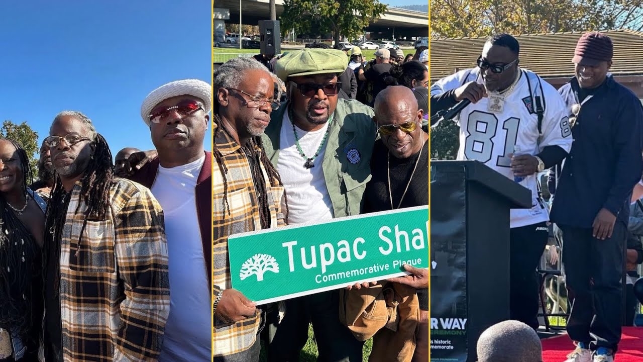 E-40, Spice 1, Mopreme Shakur, Money B, Richie Rich At Tupac Street Name Ceremony In Oakland
