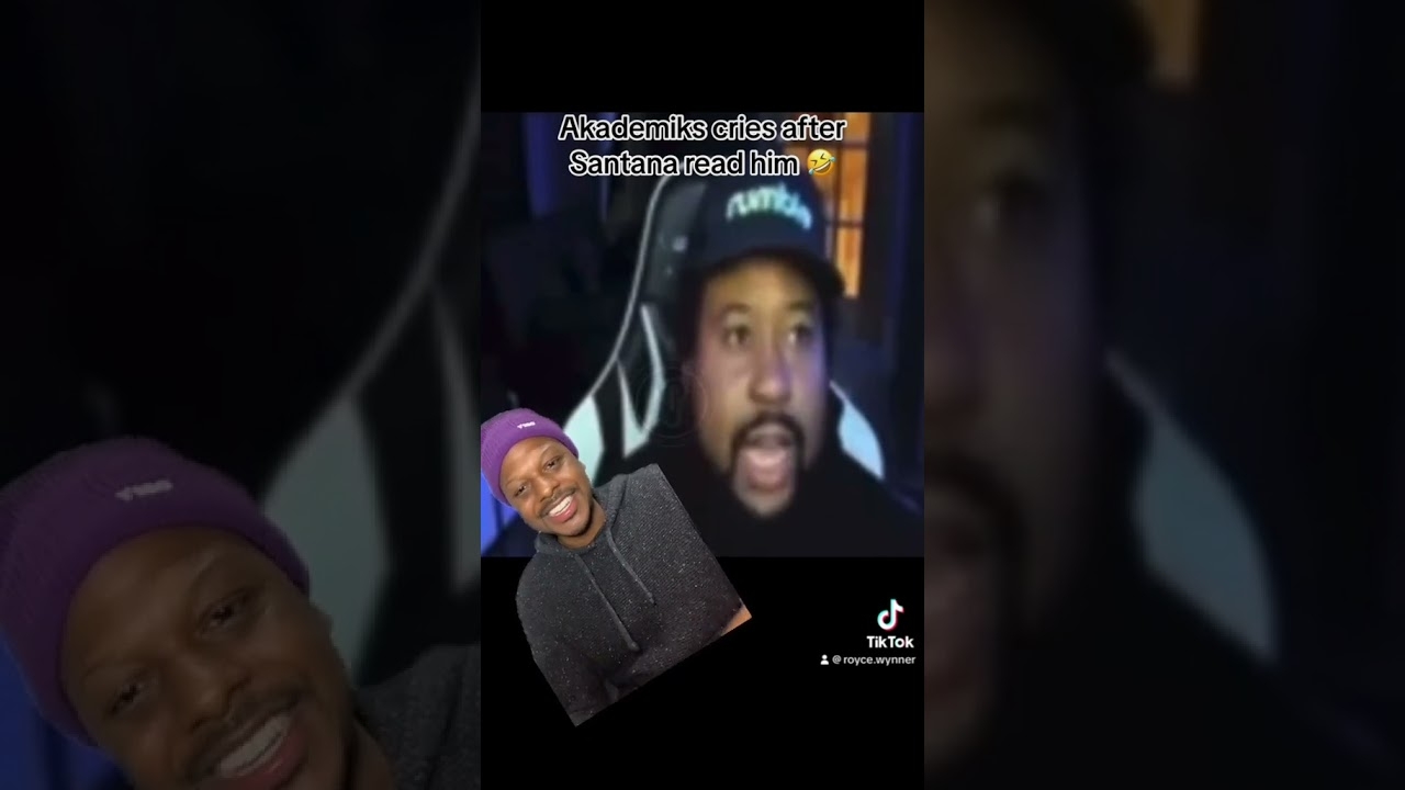 Akademiks cries after Santana read him