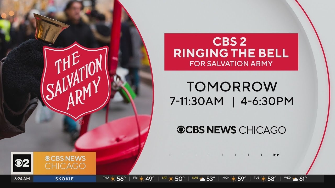CBS 2 ringing the bell for Salvation Army Friday
