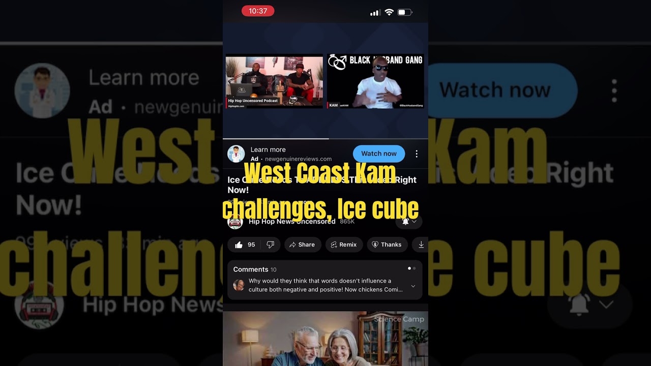 West Coast cam challenges, ice cube