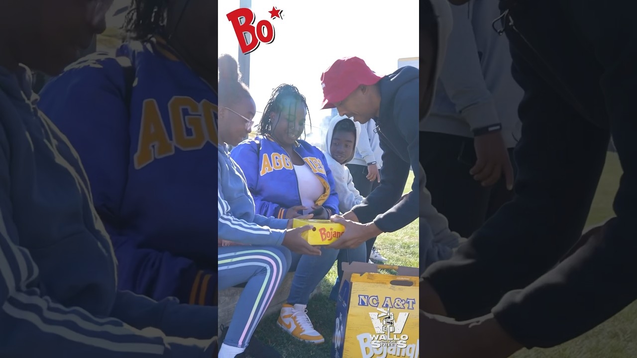 Dancing And Giving Out Bojangles At NC A&T #ItsBoTime
