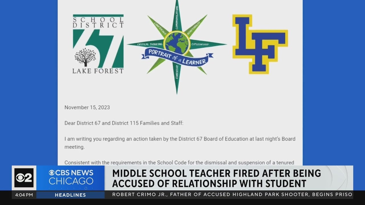 Middle school teacher fired, accused of sexually grooming student