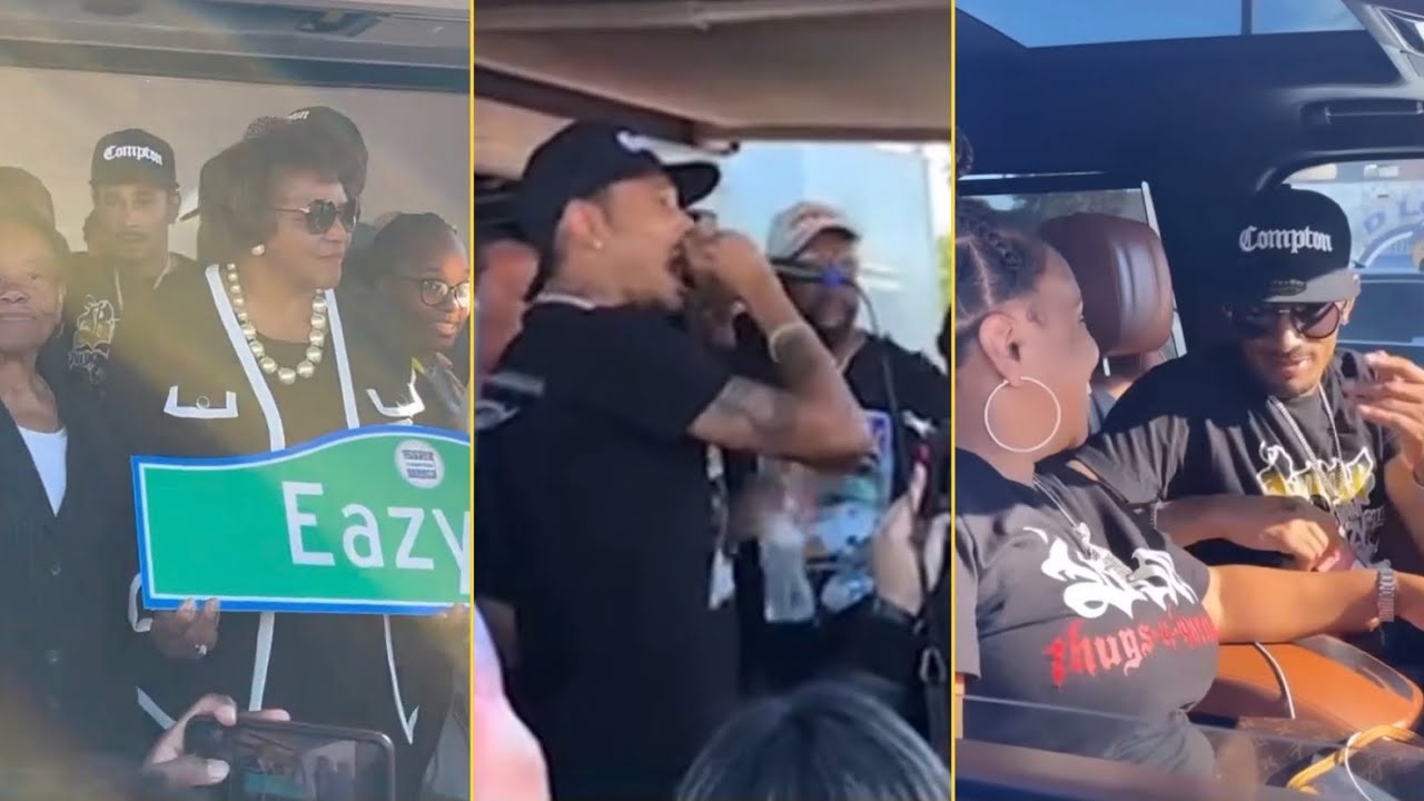 Layzie Bone Speaks About Eazy E At His Street Open Ceremony In Compton You Legacy Will Live Foreva