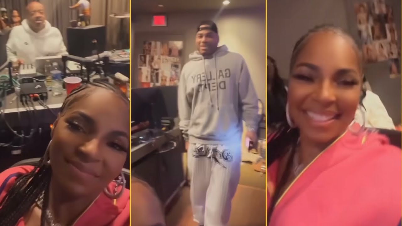 Nelly And Ashanti Reunited In Studio With Jermaine Dupri And Recording New Song